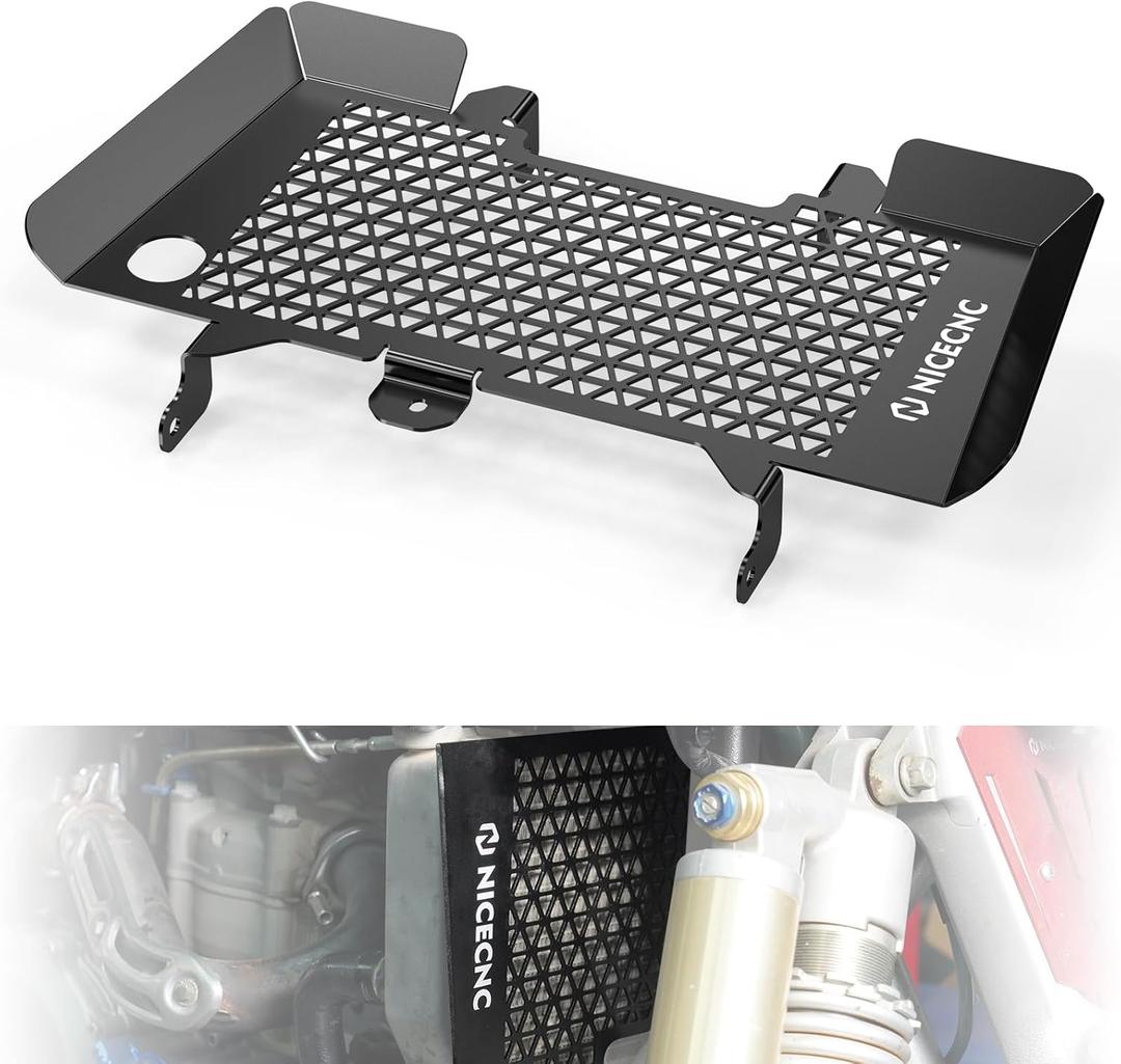 NICECNC Motorcycle Radiator Guard Compatible with Yamaha YFZ450R 2009 2010 2011 2012 2013,YFZ450X 2010 2011 Radiator Protector,Replacement for 18P-12467-00-00 Black