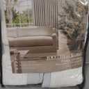 Natural Linen Pinch Pleated Curtains Blackout 100% Black Out Curtains 80 Inches Long 2 Panels Pinch Pleat Two Layer Drapes with Liner Back Tab Thermal Insulated Blackout Drapes for Bedroom Cream