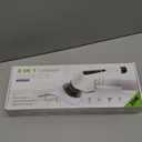 Leebein Electric Spin Scrubber, Cordless Cleaning Brush with 8 Replaceable Brush Heads, Tub and Floor Tile Power Scrubber Dual Speed with Adjustable & Detachable Handle for Bathroom Tub (All Black)