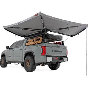 Rough Country 270-Degree Awning - Fits Drivers Side, Full Coverage Shade for Trucks, SUVs, and Off-Road Vehicles, Durable, Weather-Resistant