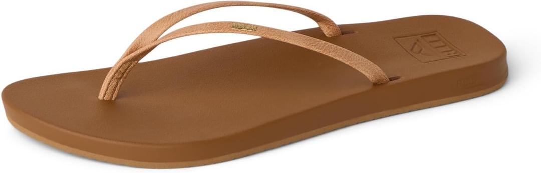 Reef Womens Cushion Slim Flip Flop Sandal (10, Natural)