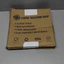 Silicone Mats for Kitchen Counter, 48"x32"(120cmx80cm) Large Heat Resistant Mat Kitchen Island Waterproof Countertop Protector Mat Nons-slip Extra Large Counter Mat, Semitransparent (Translucent)