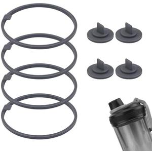 8 Pcs Gasket Replacement for VOLTRX Electric Protein Shaker Blender Bottle 24 oz, Silicone Gaskets Wahers Leak-Proof Sealing Ring Replacement Seal Stopper Part Accessories for Spout Lid BPA-Free Set of 10