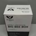 Bee House - Weather-Resistant Natural Wood Mason Bee Box for Power Pollinators - Simple Installation for Gardens - Pollinator House