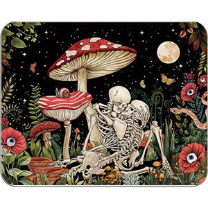 OFlich Skull Mushroom Mouse Pad - Skull Mushroom Moon Mousepad with Non-Slip Rubber Base for Laptop Computer Desktop Keyboard, Occupational Therapy Gifts (9.57.9 Inch)