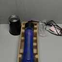 15.43" Cylinder Glow Lamp with Black Base, Blue Liquid and Purple Wax, Novelty Lamp and Home Dcor for Adults, Teens and Kids