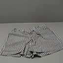 SHEIN EZwear Stripe Print Elastic Waist Wide Leg Shorts For Summer, SIZE M