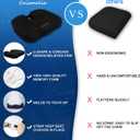 Seat Cushion Premium Memory Foam Non-Slip Coccyx Tailbone Cushion for Office Chair, Car Seat, Wheelchair, Yoga and Travelling- Back, Hip and Tailbone Pain Relief
