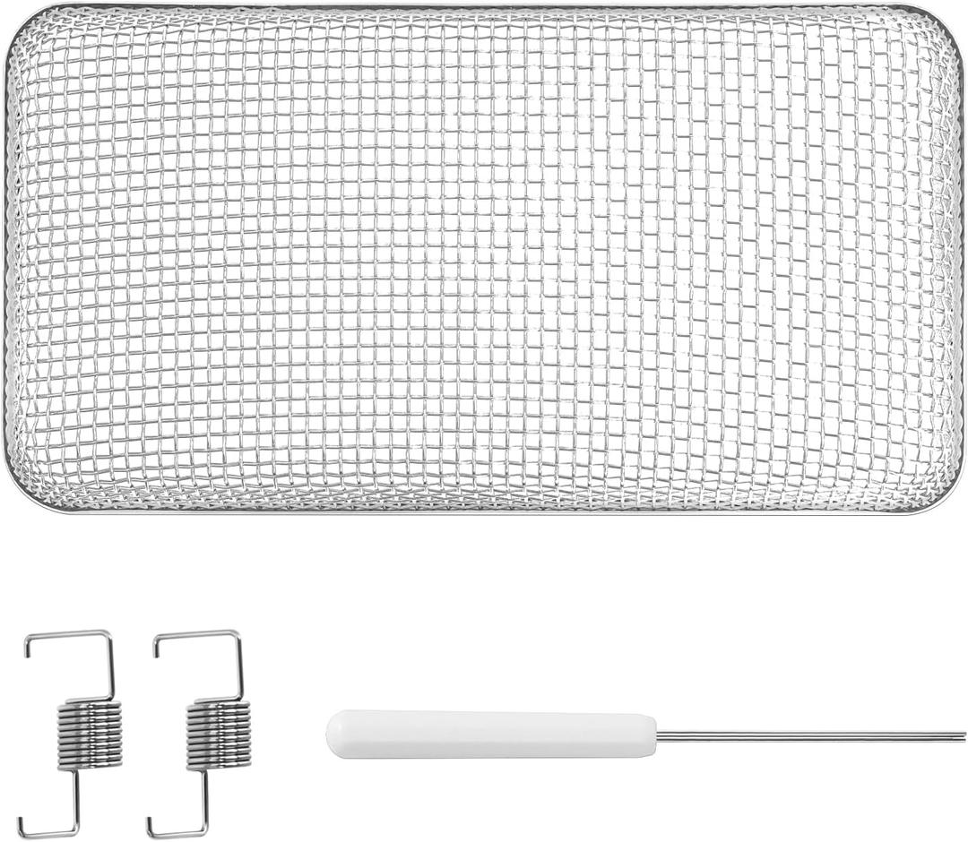 RV Furnace Vent Cover,Flying Insect Bug Cover,Stainless Steel Screen to Protect RV Water Heater from External Creature,7.5''x 4.1''x 1.3''