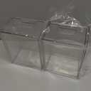 ZHIAI 2 Pack Clear Stackable Cosmetic Organizer, Acrylic Drawer, Plastic Organizer for Dresser, Vanity, Kitchen Cabinet, Pantry, Home Organization and Storage