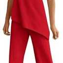 Tankaneo Womens 2 Piece Outfits Asymmetrical Tube Top Wide Leg Pants Knit Vacation Travel 2025 Matching Lounge Sets Medium