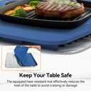 Warming Mat for Food - Rapid Full Surface Food Warming Mat, 6 Temp Settings, 6 H Timer Electric Warming Tray, Rollable Portable Chafing Dishes, Ideal for Parties, Buffets, Gatherings, 24x14 inch