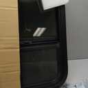 NOVINO Cargo Trailer Windows,18" Wx15 H RV Windows for Cargo Trailer/Camper/Travel Trailer with Trim Ring,Horizontal Sliding Replacement Fit 15/16" or 1-3/8" Thick Wall,Allow Error 1/16,DOT Approved