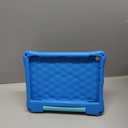 Fire HD 10 Tablet Case for Kids (2021/2023 Release, 11th/13th Generation), Oqddqo Amazon Kindle 10 Plus Case, Specially Strengthened Four-Corner Double-Layer Shock with Bracket(Blue)