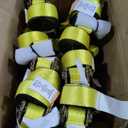 VEVOR Flat Hook Ratchet Straps (8PK), 10,000 lb Break Strength, 2" x 30' Heavy Duty Tie Down Straps, Track Spring Fittings, 3,333 Pound Working Load, for for Flatbed, Truck, Trailers Pickup