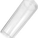 Large Capacity Reusable Plastic Cups Double Cup for Juice Milk Cold Water Smoothie Office Hotel Bar Party