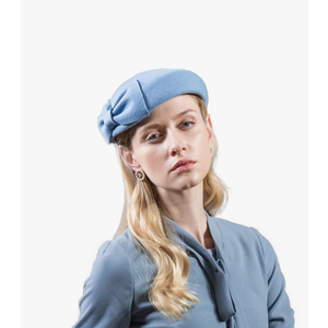 F FADVES Fascinator 100% Wool Pillbox Hats Cocktail Party Wedding Church Fedora