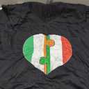 Half Irish Half Italian Flag Heart Roots Heritage V-Neck T-Shirt
