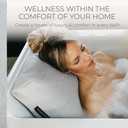 BADESOFA® Luxury Bathtub Pillow L - Large Bath Pillow for Therapeutic Neck and Back Support Quick-Drying - Washable Full Body Bath Tub Cushion - Luxury Spa Cushion in Grey