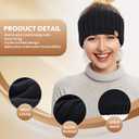 MUTKIS Winter Headbands for Women 3 Pack, Ear Warmers for Women Headband Wool Knit Thick Fleece Lined, Cold Weather Warm Ear Muffs(Black&Denim&Army)