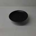 Large Decorative Bowl, Modern Resin Pedestal Bowl for Home Decor, Stylish Fruit Bowl for Kitchen Counter, Chic Key Holder for Entry Table, Matte Black