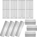 19.25 Cooking Grid Grates with Heat Shields Replacement for Bull 18248 LP, 16517,LP 47628, NG 47629, Grill Parts for Brahma Lonstar Select Outlaw Steer Premium, 7 Burner Premium Grill