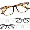 CCVOO Reading Glasses for Women/Men, Eyeglasses, Blue Light Readers for Women/Men, Computer Eye Glasses, Cheaters 3.0x