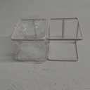 BBAUER 2PC Black Plate Holders Organizer Metal Dish Organizer Stand Plate Rack Vertical Plates Organizer Dying Rack for Kitchen Cabinets Counter Cupboard (Color : White)