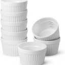 BTaT- Creme Brulee Ramekins 6 oz, Set of 8, Oven Safe Ramekins Oven Safe,