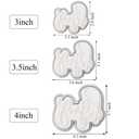 2 x Mostop 3D Cookie Cutter with Baby Letter Stampers Baby Shower Cake Mold Fondant Decorating Tools DIY Mold for Sugar Craft Baking Mould Kids' Birthday Party Kitchen Tools