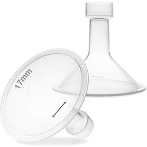 Nenesupply 17mm Flange Compatible with Medela Breast Pump Parts Replacement 17mm Flange for Medela Accessories Compatible with Pump in Style Parts Symphony Swing Harmony Work with Personalfit Flex