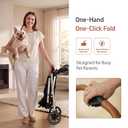 Pet Stroller for Large and Medium Dogs, One-Hand Foldable