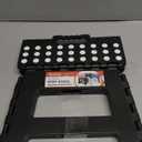 ACSTEP Folding Step Stool 9'' Tall Kids Step Stool Holds Up to 300 lb Plastic Foldable Step Stools for Kids Non-Slip Surface with Carry Handle Collapsible Stool for Home, Outdoor and Indoor(Black) (9 Inch( Pack of 1))