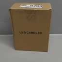 GenSwin Rechargeable LED Flameless Flickering Glass Candles with Remote Timer, Battery Operated Pillar Candles Long Lasting Gold Real Wax USB Candle (D 3H 456)