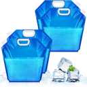 4 PCS Ice Bath Bags, Reusable Bathtub Freezer Water Bag, 5L Cold Plunge Tub Accessories, Ice Baths at Home, Muscle Recovery for Athletes, Portable Ice Barrel Cold Therapy