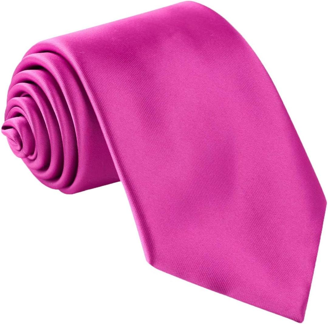 Mens Solid Color Tie For Men,Handmade Neckties With Multiple Colors+Gift Box