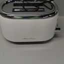 MELLERHOME Retro Toaster 2 Slice, 7 Browning Levels, 3 Functions (Reheat, Defrost, Cancel), Removable Crumb Tray, Under Base Cord Storage, White Toaster Kitchen Appliances