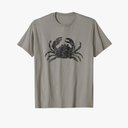 Crab Distressed Print - Vintage Crab T-Shirt
,XL