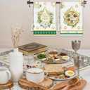 Passover Kitchen Towels Set of 4, Jewish Passover Decorations, Pesach Star of David Kitchen Dish Towels, Jewish Seder Hand Towel Decor for Festival Holiday Party Home Decoration Gifts