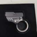 3D Fidget Slider Toy for Kids Adults, Fidget Ring, Plastic 5 in 1 EDC Fidget Spinner Desk Toy for Stress Relief, Finger Hand Roller Gifts for Office Classroom Boys Men (Black)