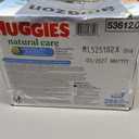 Huggies Natural Care Cucumber, Aloe and Vitamin E Baby Wipes, Hypoallergenic, Scented, 6 Flip-Top Packs (288 Wipes Total) 
