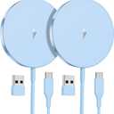 OANDYS Magnetic Wireless Charger 15W Fast Mag Safe Charger for 16/15/14/13/12 Series 2 Pack 5ft Cable Wireless Charging Pad for AirPods 3/2/Pro 2/Pro Mag-Safe Original Replacement