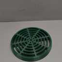 StormDrain 9" Outdoor Catch Basin Round Flat Grate Cover - Superior Strength and Durability, Green