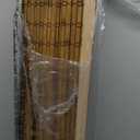 UNISHADES Cordless Bamboo Roman Shades for Windows, Blinds Size (35" W 64" H) Colour (Highfield Teak)