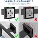 Gypie 5-Piece Bathroom Hardware Accessories Set, Towel Racks for Bathroom Wall Mounted Stainless Steel, Matte Black Towel Bar Set 16In