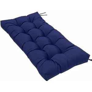 Waterproof Outdoor Bench Cushion, 51"x20", Swing Cushion Patio Furniture Cushions 3 Seater, for Garden Patio Furniture Lounger Bench (Nazy Blue)