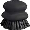 Dish Brush with Handle, Kitchen Scrub Brushes for Cleaning, Dish Scrubber with Nylon bristles for Sink, Pots, Pans(1Pack Black Nylon bristles)