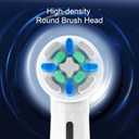 6 Pcs IO Replacement Heads Compatible with Oral B IO 2/3/4/5/6/7/8/9/10/Deep Clean Series Electric Toothbrushs, Toothbrush Heads with Medium Bristles Compatible with Oral B IO (Black/White)