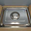 ZeroPone 4 Pack Hotel Pans with Lids, 1/2 Size 4" Deep Steam Table Pans, Stainless Steel Food Pans 22 Gauge Anti Jam 12.8" L x 10.4" W Commercial Food Storage Containers