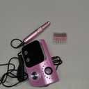 Professional Electric Nail Drill E-File Machine - 45,000 RPM Corded Nail Drills Kit with Low Noise & LED Display for Shaping, Removing & Polishing Acrylic Gel Nails for Salon Home (Pink)